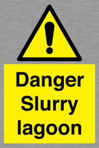 Danger Slurry lagoon